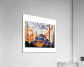 Turkey Istanbul Vintage Travel Poster Acrylic Print