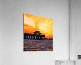 Naples Pier Sunset Silouette SOLD  Acrylic Print