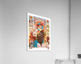 French Art Nouveau Vintage Illustration Coffee Poster  Acrylic Print