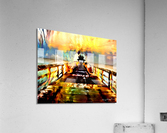 Naples Pier Painted Photography Art  Acrylic Print