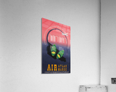 Air Atlas Maroc original advertising lithography vintage poster  Acrylic Print