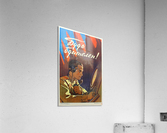 Original Vintage 1960 Soviet Propaganda Poster  Acrylic Print
