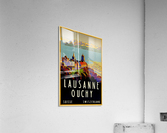 Lausanne Switzerland Travel Poster  Acrylic Print