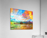 Naples Pier Soft Watercolor Style Acrylic Print