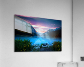 Crystal blue lake Acrylic Print