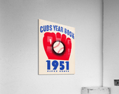 1951 Chicago Cubs Yearbook Art Acrylic Print