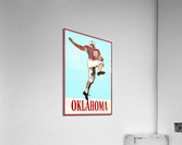 Vintage Oklahoma Football Player Art Acrylic Print