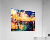 Naples Pier Stainglass Abstract Acrylic Print