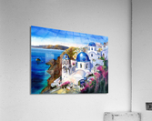 Santorini island Greece Impression acrylique