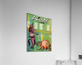 1981 Army vs. Brown Football Cover Cartoon Art Acrylic Print