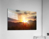 Desert Sunset Mountian Acrylic Print