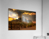 Golden Sunrise Superstition Mountian Acrylic Print