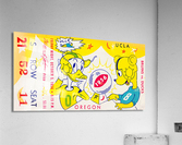 1956 UCLA Bruins vs. Oregon Ducks Football Ticket Print  Acrylic Print