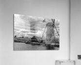 BW Beautiful Day Don Quixote and his Windmills 2 of 3 The Netherlands Rare Masters Collection Acrylic Print