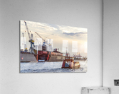 Ferry on the Elbe River  Acrylic Print