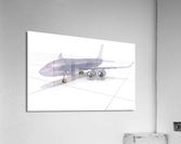 Airplane wire model 3D illustration Acrylic Print