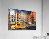 Yellow taxi   lower Manhattan   NYC Acrylic Print
