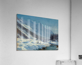 La vallee de Chamonix en hiver Acrylic Print