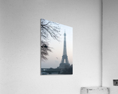 Eiffel tower early morning in the haze  Acrylic Print