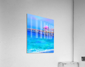 Pastel Abstract Naples Pier Acrylic Print