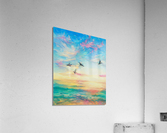 Pastel Frigates Over Gulf Waters Acrylic Print