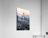 Chengdu 339 TV tower and city skyline aerial view Acrylic Print