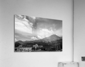 BW The Alpen Congress Hall in Berchtesgaden Germany in the Bavarian Alps with the Eagles Nest on Kehlstein Mountain   Acrylic Print