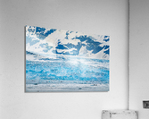 The Hubbard glacier near Valdez in Alaska on cloudy day  Acrylic Print