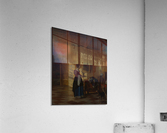 Woman with a water pitcher and a man by a bed Acrylic Print