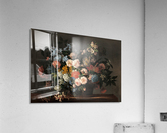 Still life with basket of flowers Acrylic Print