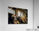 Still life of flowers and fruits Acrylic Print