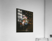 Still life of roses, honeysuckle, lillies, chrysanthemums, narcissi and other flowers in a vase Acrylic Print