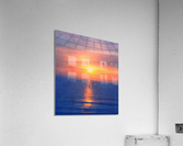 Solo sailing at sunset Impression acrylique