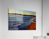 SANTA MONICA BEACH AT SUNSET   Acrylic Print