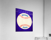 Vintage Chicago Cubs Baseball Wall Art Acrylic Print