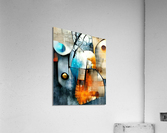 The Spirit Stones Cubism Collage Acrylic Print