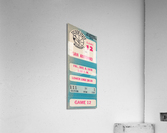 1978 Golden State Warriors Ticket Stub Canvas Art Acrylic Print