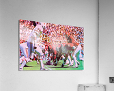 1980 Oklahoma vs. Texas Football Art Acrylic Print