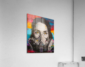 Girl Gas Mask Acrylic Print