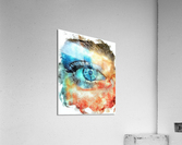Blue Eye Watercolor Acrylic Print