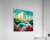 Joy At The Waterfall Acrylic Print