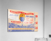 1956 Pro Bowl Football Ticket Art Acrylic Print