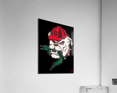 1985 Retro Georgia Bulldog Eating Florida Gator Art Acrylic Print