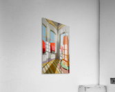 abandoned room with the empire state building  Impression acrylique