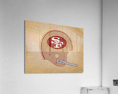 Vintage San Francisco 49ers Football Helmet Wall Art Acrylic Print