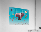 Pink Elephant Acrylic Print