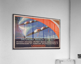 London Underground advertising poster, for the University Boat Race  Acrylic Print