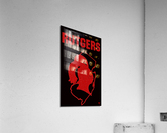 1987 Rutgers Scarlet Knights Retro Art Acrylic Print