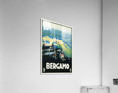 Bergamo Art Deco Vintage Italian Travel Poster  Acrylic Print