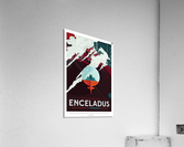 Visit Enceladus vintage poster  Acrylic Print